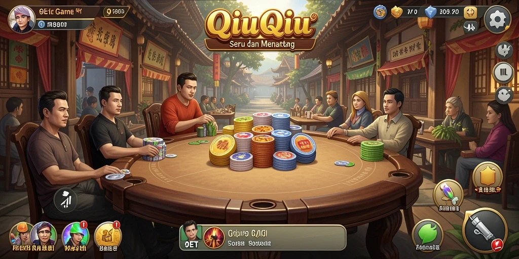 Screenshot gameplay QiuQiu yang mendebarkan di 9ET.