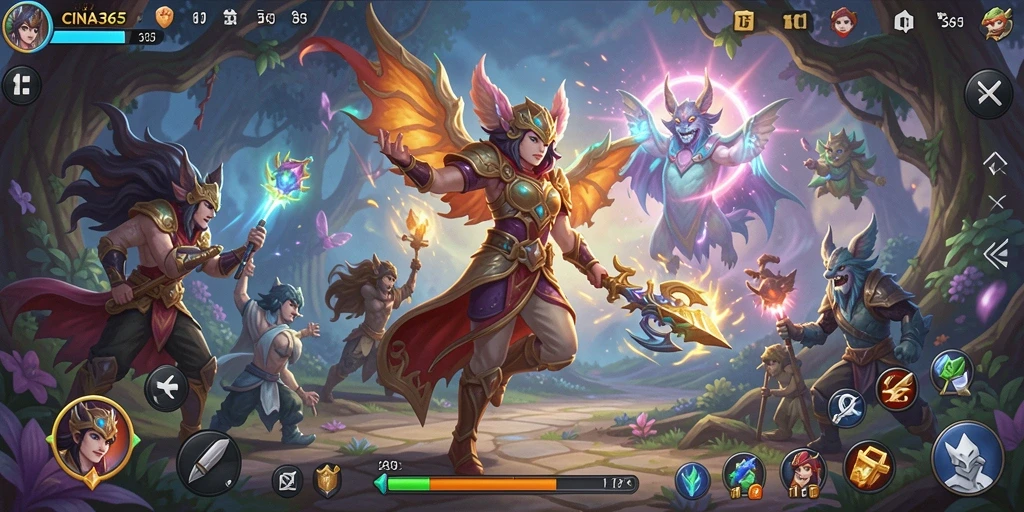 Tampilan gameplay seru di CINA365 yang menampilkan petualangan luar biasa.