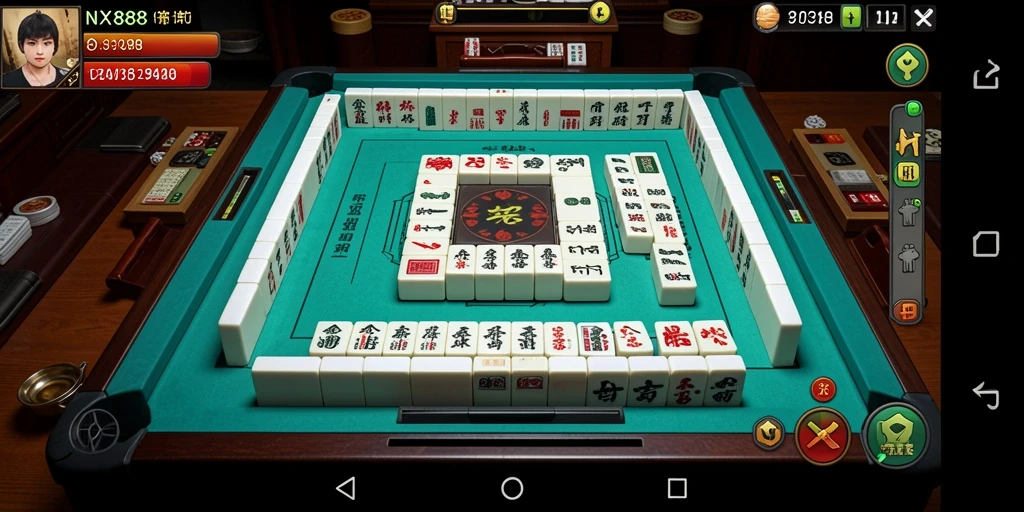 Tampilan gameplay Mahjong yang seru dan menarik.