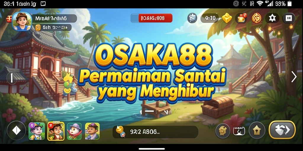 Tangkapan layar OSAKA88 menunjukkan keseruan gameplay santai yang menarik.