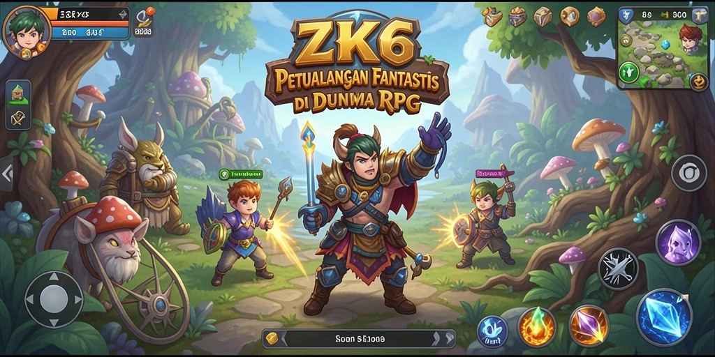 Tampilan gameplay ZK6 yang memukau dalam dunia RPG.